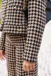 Casaco curto de tweed | Pied Poule