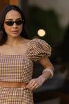 Blusa quadrados | em 2 cores