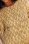 Casaco curto de tweed | Losangos Amarelos
