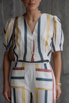 Blusa de Linho | Riscas