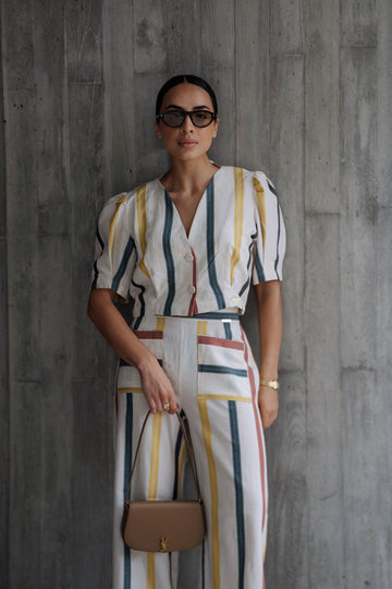 Blusa de Linho | Riscas