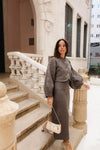 Saia Jaquard | Taupe