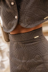 Saia Jaquard | Taupe