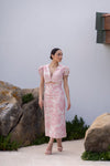 Vestido Midi | Linho Rosa