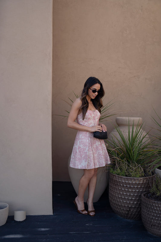 Vestido cai-cai | Linho Rosa