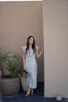 Vestido Midi | Linho Rosa