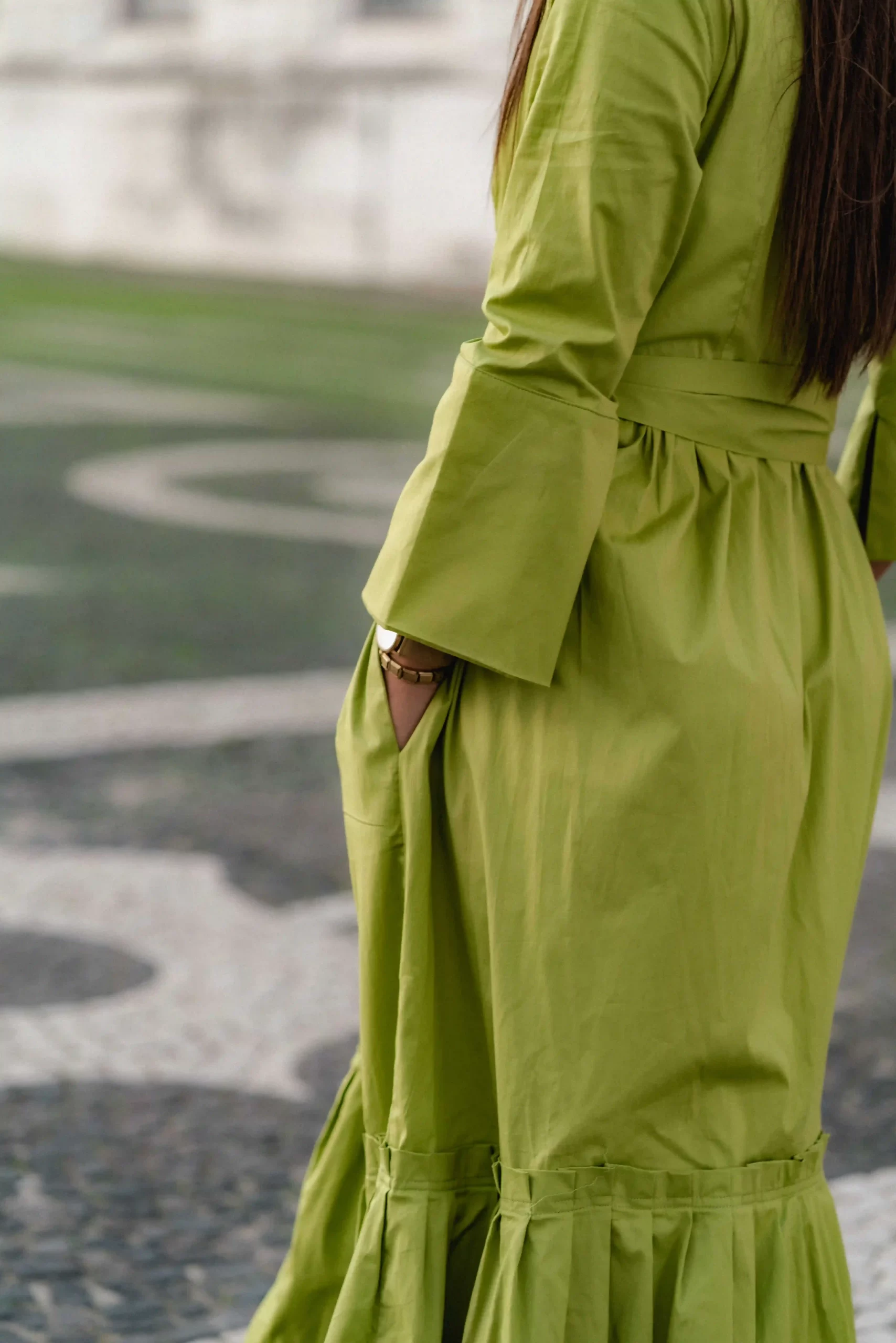 Vestido Aura na cor verde, Coudie